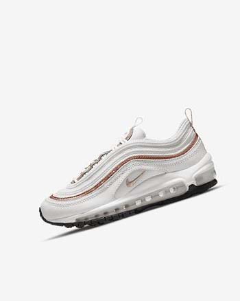 Nike Air Max 97 Blancos Blancos Metal Rojos Marrom | MX 4698